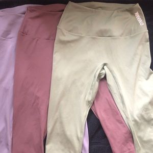 Like New XS Gymshark Cropped Leggings 3 Pack